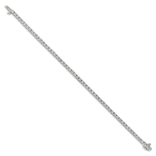 True Origin 14K White Gold 2 1/5 carat Lab Grown Diamond VS+ F+ Complete Tennis Bracelet