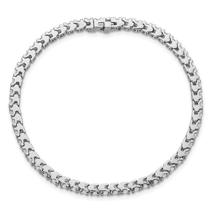 True Origin 14K White Gold 2 1/5 carat Lab Grown Diamond VS+ F+ Complete Tennis Bracelet