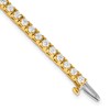 True Origin 14K Yellow Gold 2 7/8 carat Lab Grown Diamond VS+ F+ Complete Tennis Bracelet