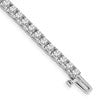 True Origin 14K White Gold 4 1/10 carat Lab Grown Diamond VS+ F+ Complete Tennis Bracelet
