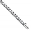 True Origin 14K White Gold 6 3/8 carat Lab Grown Diamond VS+ F+ Complete Tennis Bracelet