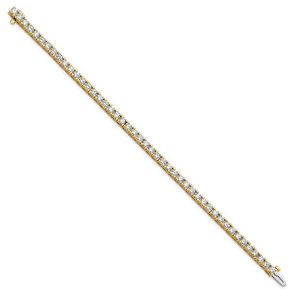 14k 5 7/8 carat Lab Grown Diamond VS/SI+ G+ Complete Round Tennis Bracelet