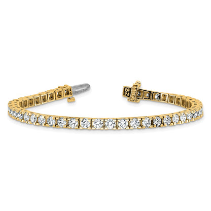 14k 5 7/8 carat Lab Grown Diamond VS/SI+ G+ Complete Round Tennis Bracelet