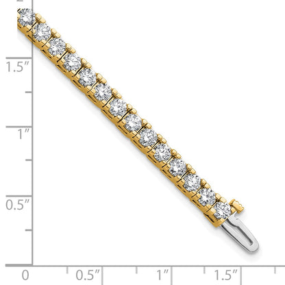 14k 5 7/8 carat Lab Grown Diamond VS/SI+ G+ Complete Round Tennis Bracelet