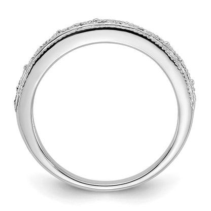 14k White Gold 3mm Filigree Wedding Band