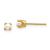 14k 3mm Round June/Freshwater Cultured Pearl Post Earrings