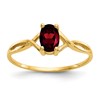 10k Holds 6x4 Oval Birthstone Ring Mounting