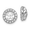 True Origin 14K White Gold 1/3 carat Lab Grown Diamond VS+ F+ for 5.5-6mm Studs Complete Earring Jackets