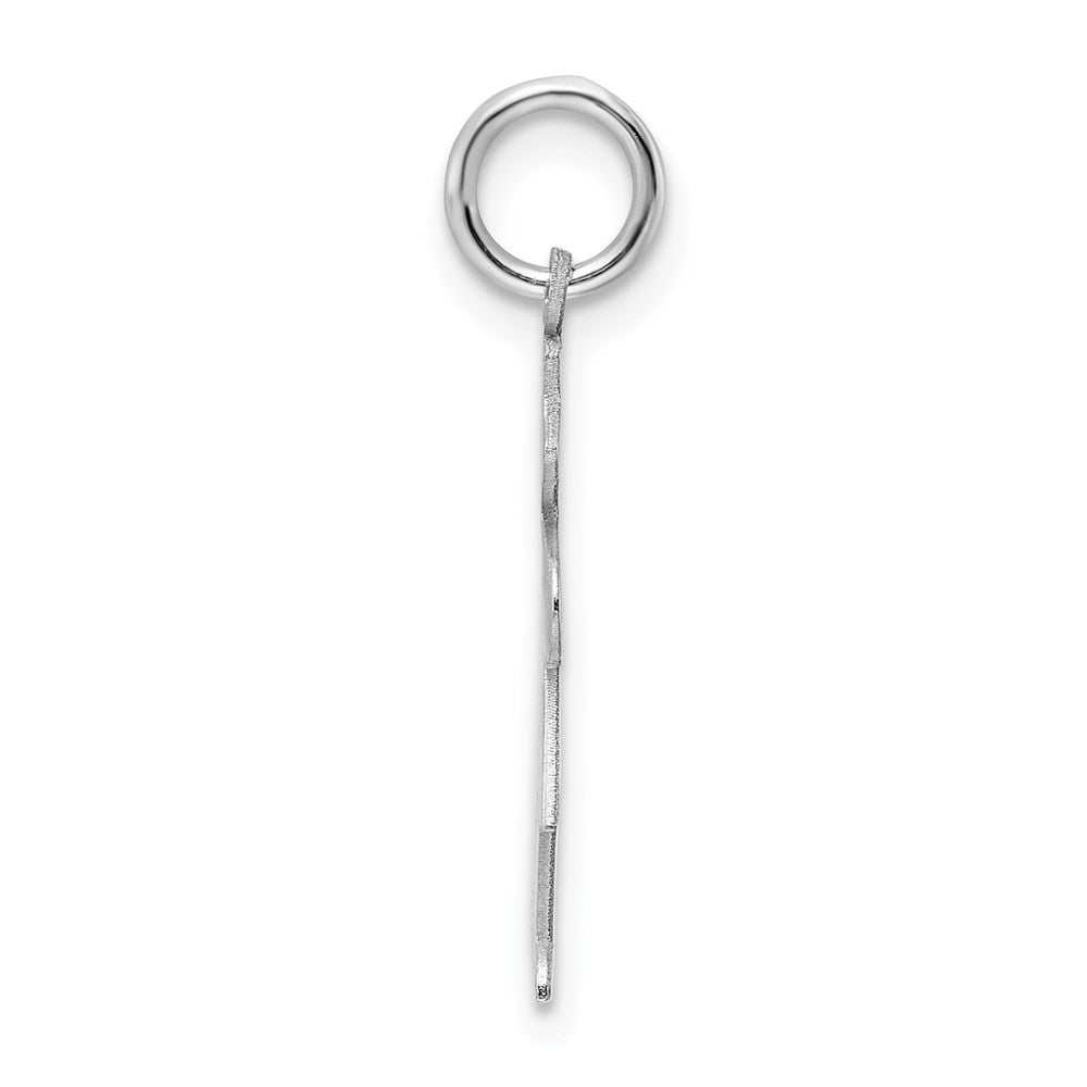 Sterling Silver Rhodium-plated Hugs Kid Charm