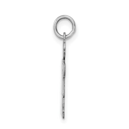 Sterling Silver Rhodium-plated Kid Charm