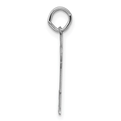 Sterling Silver Rhodium-plated Kid Charm