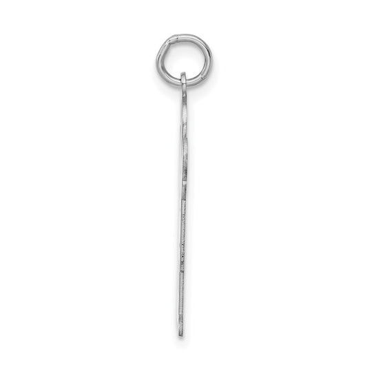 Sterling Silver Rhodium-plated Kid Charm