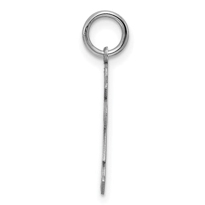 Sterling Silver Rhodium-plated Kid Charm