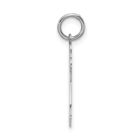 Sterling Silver Rhodium-plated Kid Charm