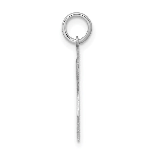 Sterling Silver Rhodium-plated Kid Charm