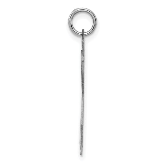 Sterling Silver Rhodium-plated Kid Charm