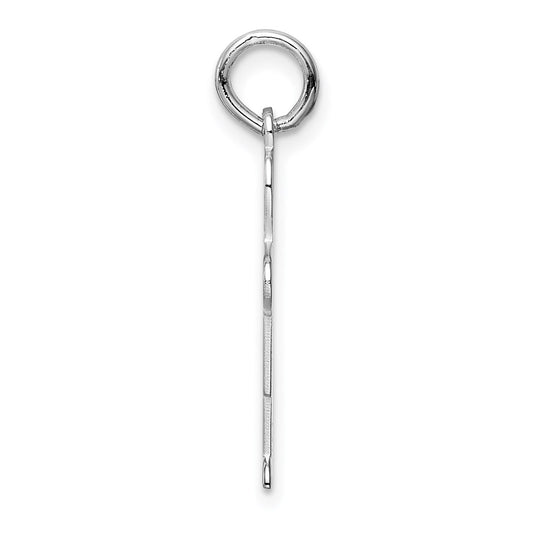 Sterling Silver Rhodium-plated Kid Charm
