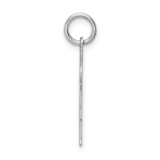Sterling Silver Rhodium-plated Kid Charm