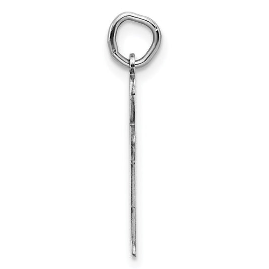 Sterling Silver Rhodium-plated Kid Charm
