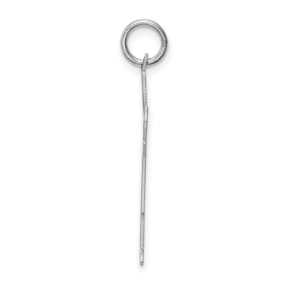 Sterling Silver Rhodium-plated Kid Charm