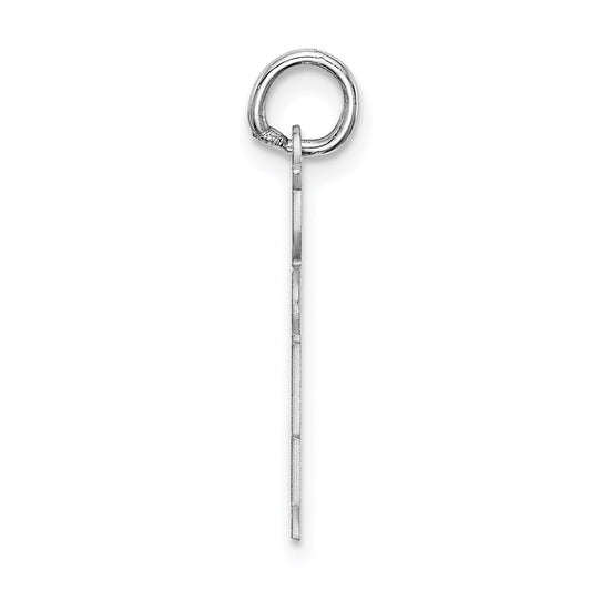 Sterling Silver Rhodium-plated Kid Charm