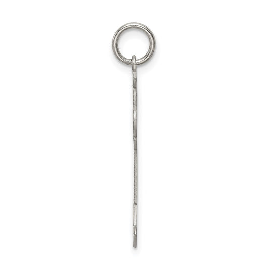 Sterling Silver Rhodium-plated Kid Charm