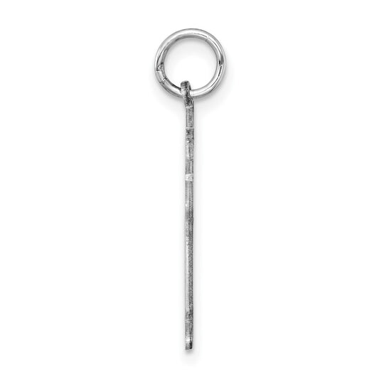 Sterling Silver Rhodium-plated Class of 2025 Boy Cuddle Charm