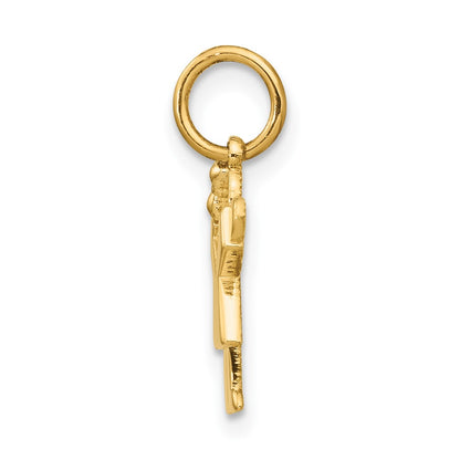 14k The Kids Mini Girl Love Charm