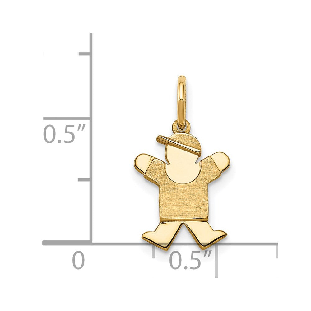 14k The Kids Mini Boy Joy Charm