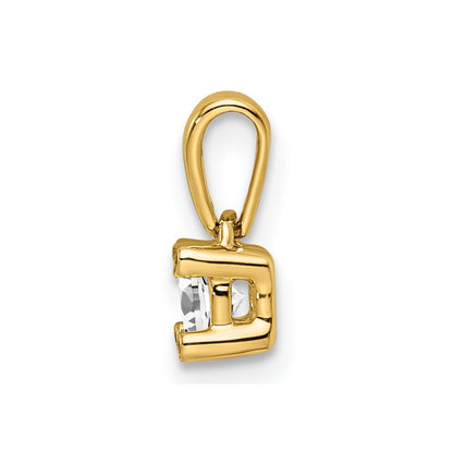 14K Family Jewelry Diamond Semi-Set Pendant