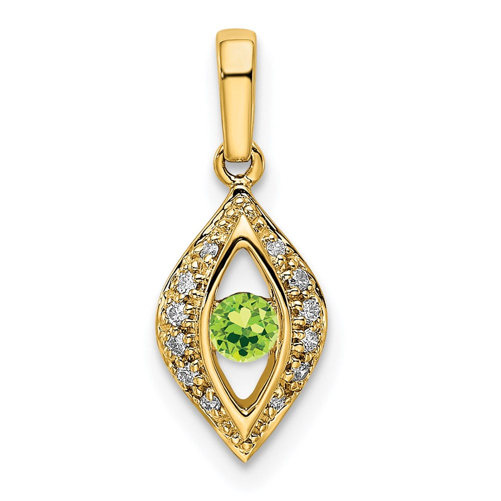 14K Family Jewelry Diamond Semi-Set Pendant