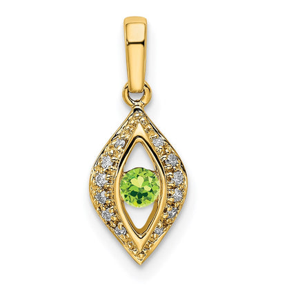 14K Family Jewelry Diamond Semi-Set Pendant