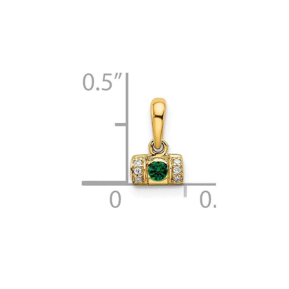 14K Family Jewelry Diamond Semi-Set Pendant