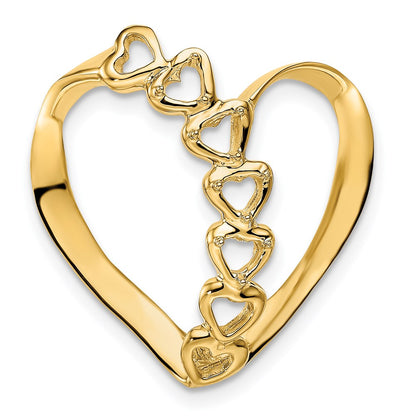 14kw Polished 4-Stone Mothers Heart Slide Mounting