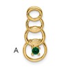 14k 1 Stone Family Pendant Mounting