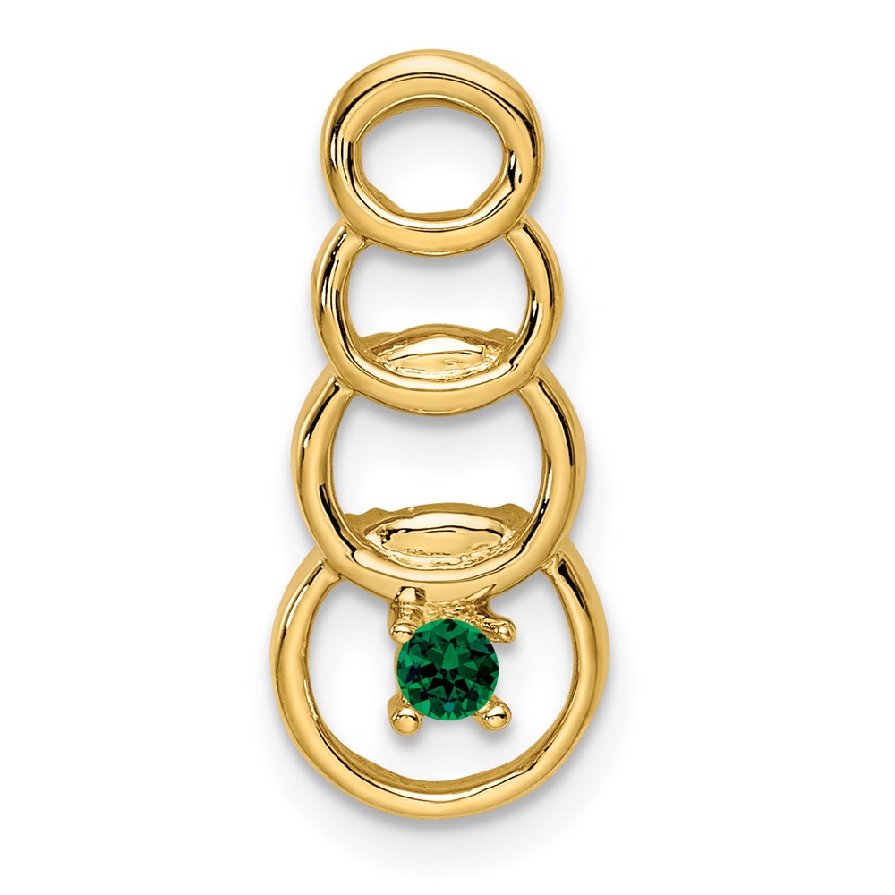 14k 1 Stone Family Pendant Mounting