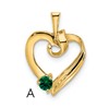 14k 1 Stone Family Pendant Mounting