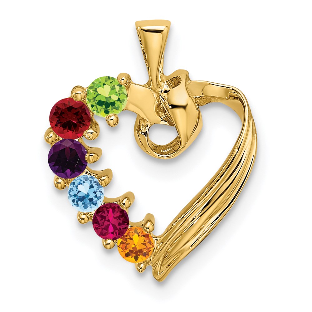14ky 6 Stone Family Pendant Mounting