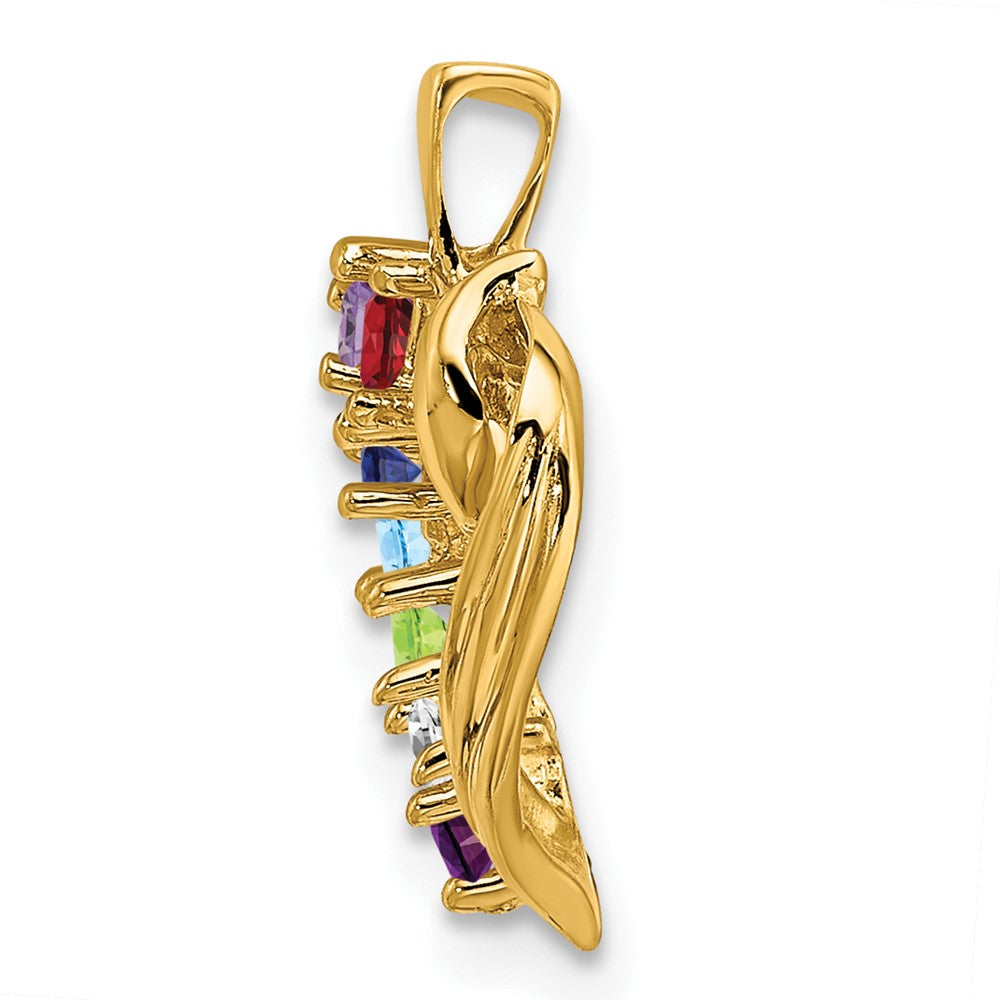 14k 7 Stone Family Pendant Mounting