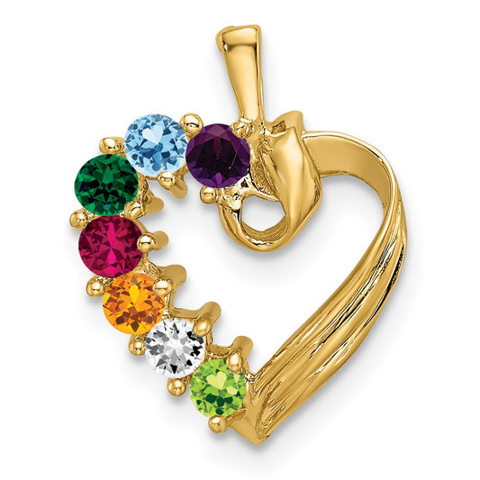 14k 7 Stone Family Pendant Mounting