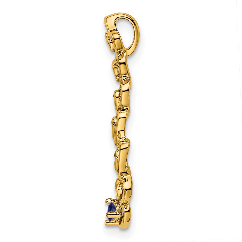 14k 1 Stone Family Pendant Mounting