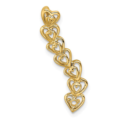 14k 1 Stone Family Pendant Mounting