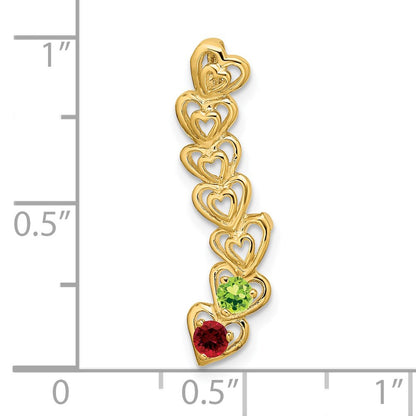 14k 2 Stone Family Pendant Mounting