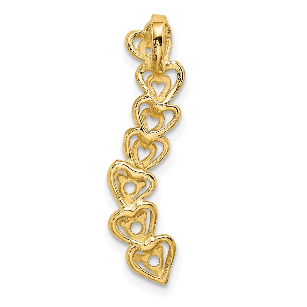 14k 3 Stone Family Pendant Mounting