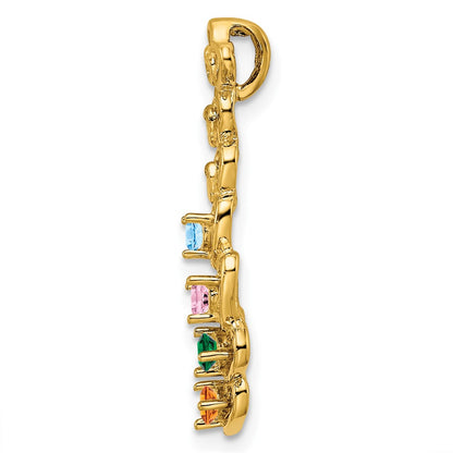 14k 4 Stone Family Pendant Mounting