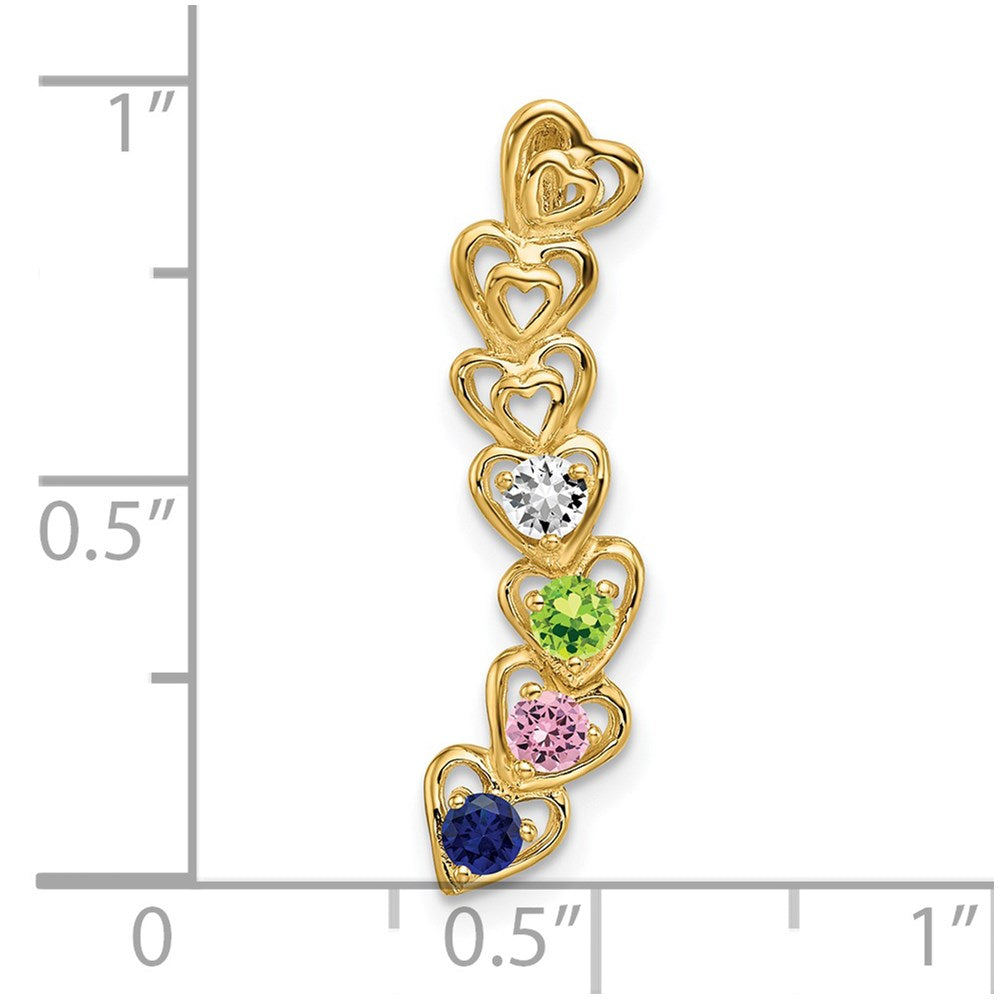14k 4 Stone Family Pendant Mounting