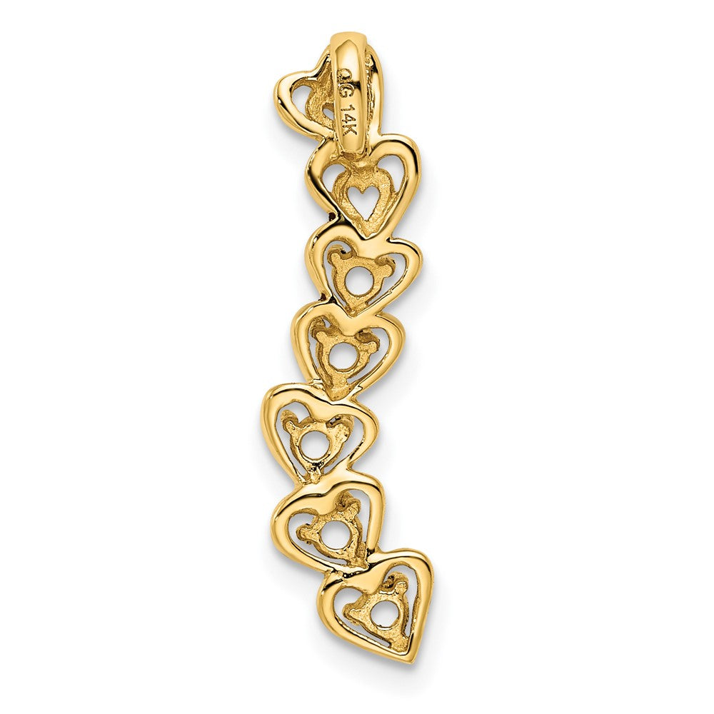 14k 5 Stone Family Pendant Mounting