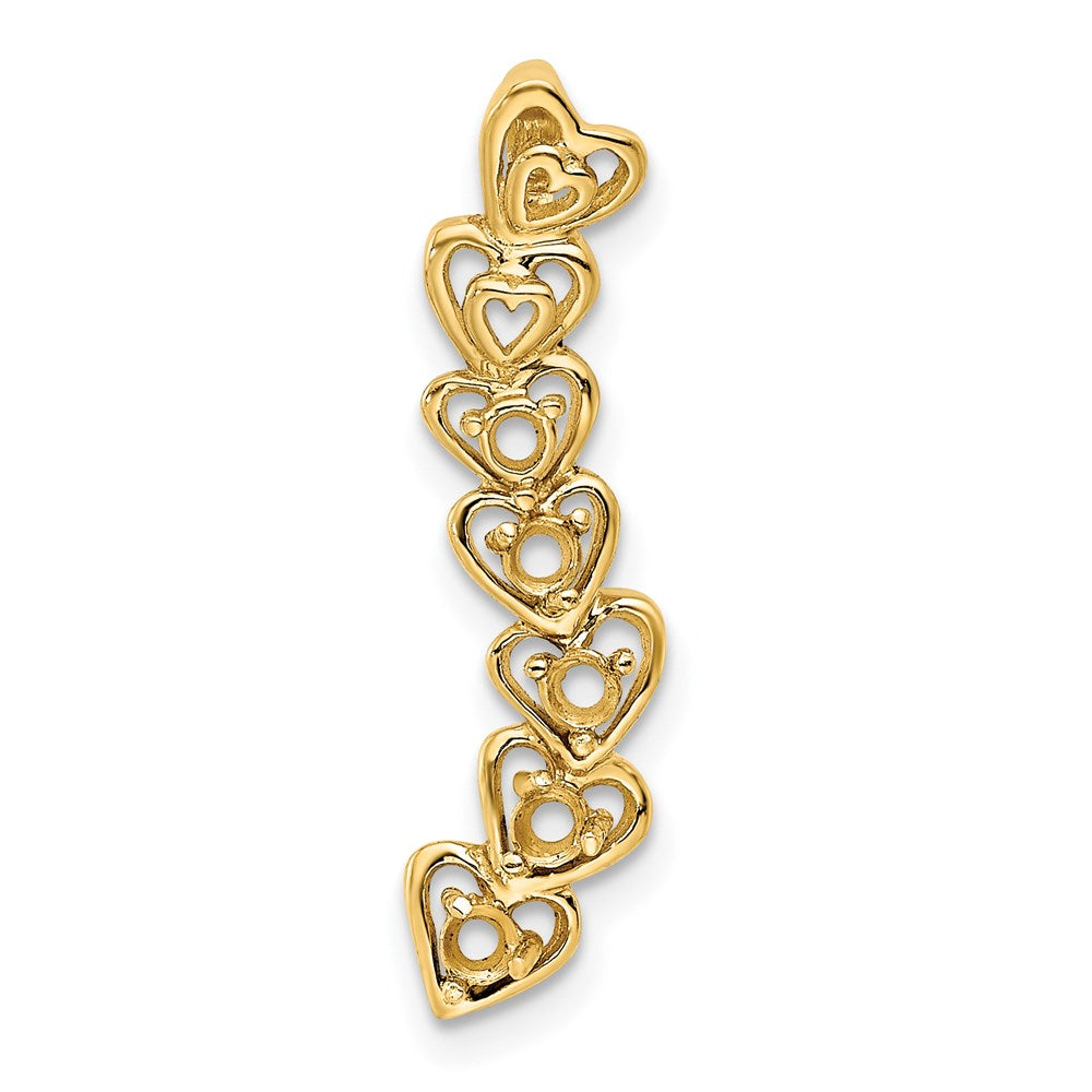 14k 5 Stone Family Pendant Mounting