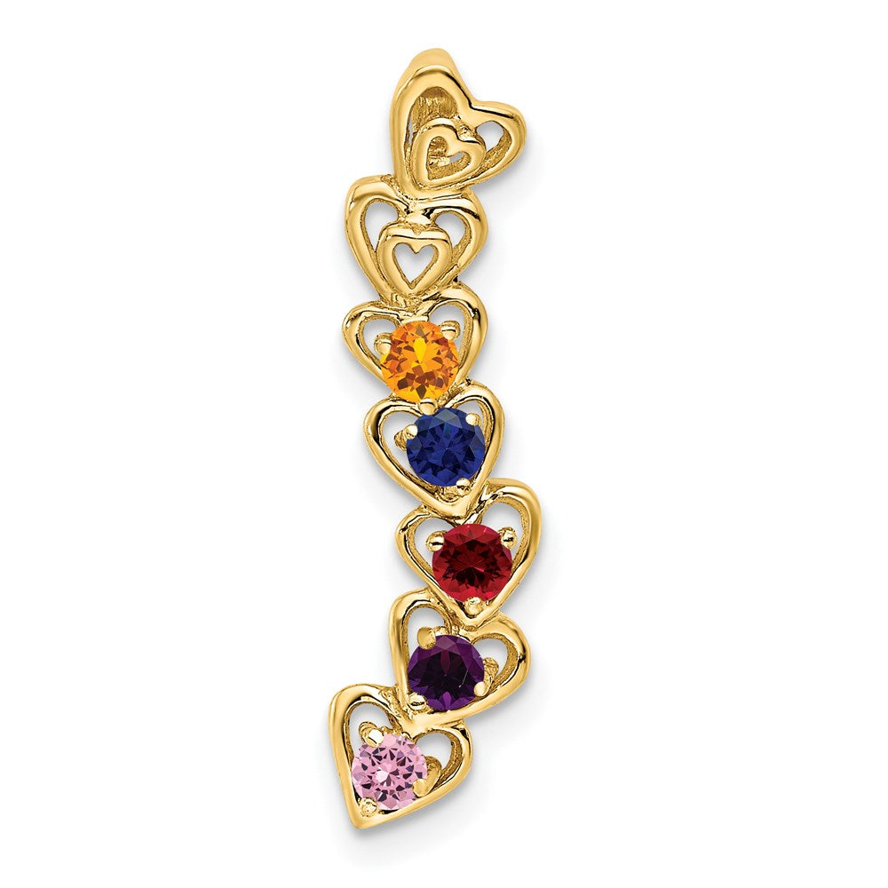 14k 5 Stone Family Pendant Mounting