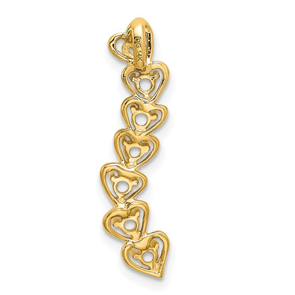 14k 6 Stone Family Pendant Mounting